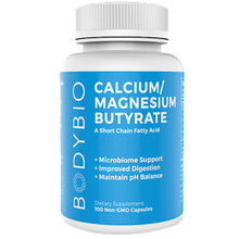 Load image into Gallery viewer, BodyBio Calcium/Magnesium Butyrate 100 Non-GMO Capsules
