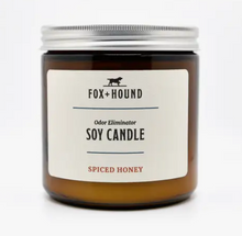 Load image into Gallery viewer, Fox + Hound Odor Eliminator Candle Spiced Honey 16oz