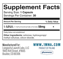 Load image into Gallery viewer, Endotelio 1-MNA 30 capsules