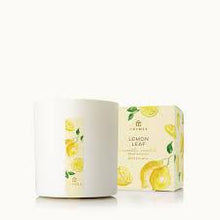 Load image into Gallery viewer, Thymes Lemon Leaf Aromatic Candle 8 OZ