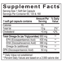 Load image into Gallery viewer, Ortho Molecular Products Orthomega 820 180 Softgels