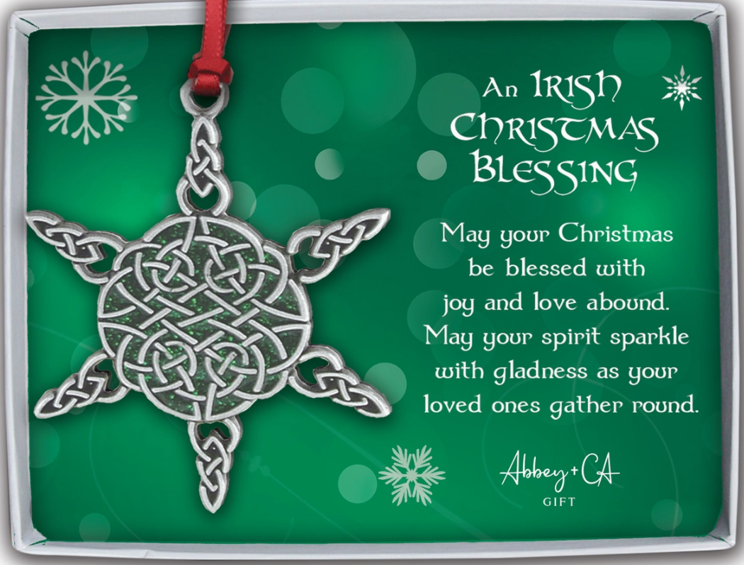 Celtic Snowflake Christmas Tree Ornament