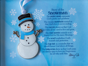 Story of the Snowman Christmas Ornament