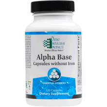 Load image into Gallery viewer, Ortho Molecular Products Alpha Base w/o Iron 120 Capsules
