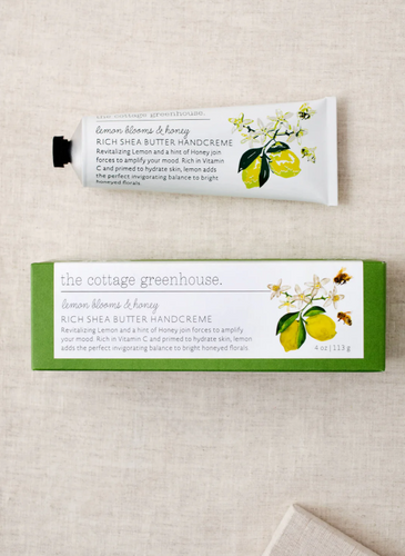 The Cottage Greenhouse Lemon Blooms & Honey Rich Shea Butter Handcreme 4oz