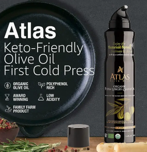 Atlas Spray Organic Extra Virgin Olive Oil 5.4 Fl oz Bottle