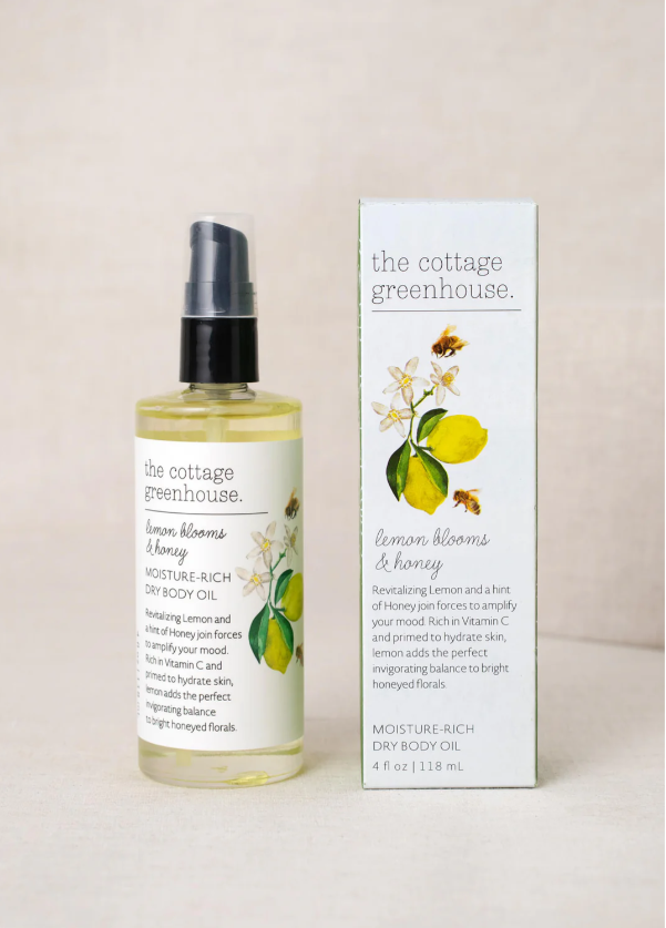 The Cottage Greenhouse Lemon Blooms & Honey Moisture Rich Dry Body Oil 4 fl oz