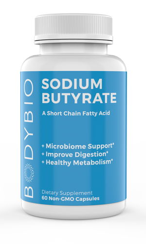 BodyBio Sodium Butyrate 60 capsules