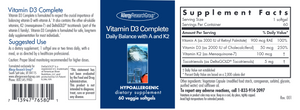 Allergy Research Group Vitamin D3 Complete Daily Balance with A and K2 2000 softgels qty 60