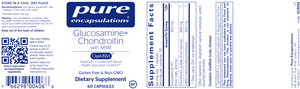 Pure Encapsulations Glucosamine + Chondroitin with MSM 60 capsules