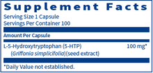 Load image into Gallery viewer, SFI (Klaire Labs) 5-HTP 100 CAPSULES