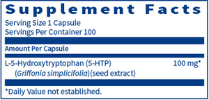 SFI (Klaire Labs) 5-HTP 100 CAPSULES