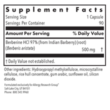 Load image into Gallery viewer, Allergy Research Group Berberine 500mg 90 Capsules