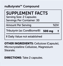 Load image into Gallery viewer, nuBioAge nuButyrate 60 capsules