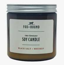 Load image into Gallery viewer, Fox + Hound Odor Candle Eliminator K-9 Collection King Black Salt + Whiskey