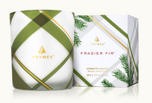 Load image into Gallery viewer, Thymes Frasier Fir Plaid 10oz Candle