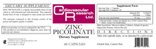 Load image into Gallery viewer, Cardiovascular Research Zinc Picolinate 25mg 60 capsules