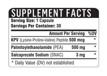 Load image into Gallery viewer, Healthgevity KPV &amp; PEA 500  30 Capsules