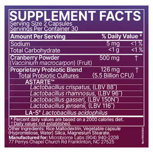 Microbiome Labs Vaginal Balance 4-in-1 Support 60 capsules
