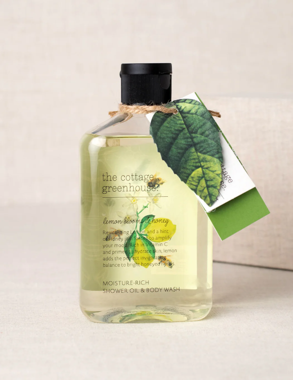 The Cottage Greenhouse Lemon Blooms & Honey Moisture Rich Shower Oil & Body Wash 11.5 fl. oz.