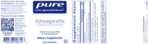 Pure Encapsulations Ashwagandha 500mg capsules 120qty