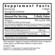 Load image into Gallery viewer, Allergy Research Group Vitamin D3 Complete 5000 with A &amp; K2 60 capsules