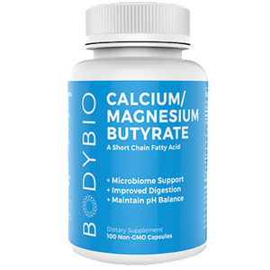 BodyBio Calcium/Magnesium Butyrate 100 Non-GMO Capsules