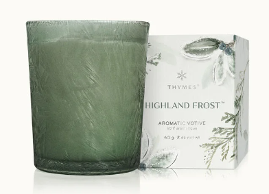 Thymes Hyland Frost Boxed Votive Candle 2oz