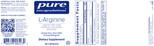 Pure Encapsulations L-Arginine 90 Capsules