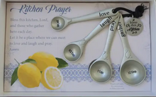 Load image into Gallery viewer, Bless This Kitchen Measuring Spoon Set
