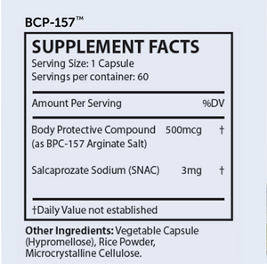 nuBioAge BPC-157 60 Capsules