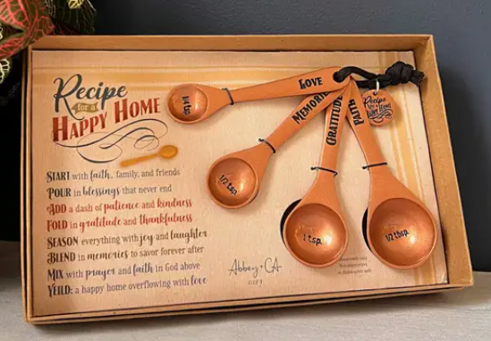 Recipe for a Happy Home Measuring Spoon Set