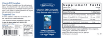 Load image into Gallery viewer, Allergy Research Group Vitamin D3 Complete Daily Balance 2000  with A and K2 60 Veggie Softgels