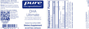 Pure Encapsulations DHA Ultimate 60 Softgel Capsules