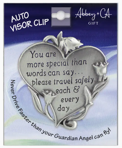 You Are More Special Heart Visor Clip