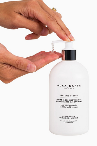 Acca Kappa Muschio Bianco White Moss Bath Foam and Shower Gel 17 fl. oz.