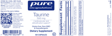 Load image into Gallery viewer, Pure Encapsulations Taurine 1000mg 120 capsules