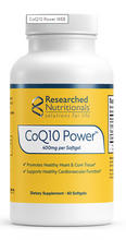 Load image into Gallery viewer, Researched Nutritionals CoQ10 Power 400mg 60 soft gels