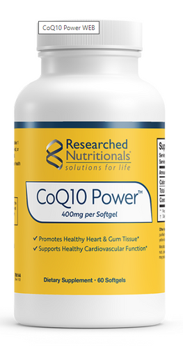 Researched Nutritionals CoQ10 Power 400mg 60 soft gels