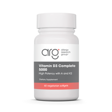 Load image into Gallery viewer, Allergy Research Group Vitamin D3 Complete 5000 with A &amp; K2 60 capsules