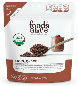 Foods Alive Organic Cacao Nibs 8oz