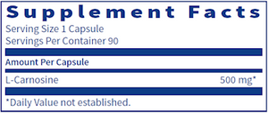 Klaire Labs L-Carnosine 90 capsules