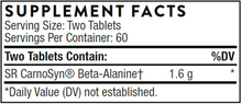 Load image into Gallery viewer, Thorne Beta Alanine -SR NSF 120 tab