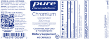 Load image into Gallery viewer, Pure Encapsulations Chromium Picolinate 200mcg 60 capsules