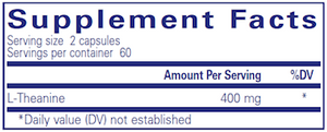 Pure Encapsulations l-Theanine 120 capsules