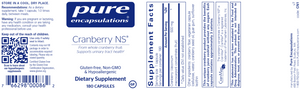 Pure Encapsulations Cranberry NS 180 capsules