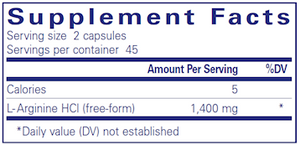 Pure Encapsulations L-Arginine 90 Capsules