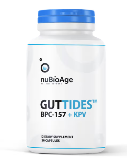 nuBioAge GUTTIDES BPC-157 + KPV 30 Capsules