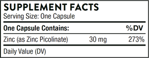 Thorne Zinc Picolinate 30mg 180 caps