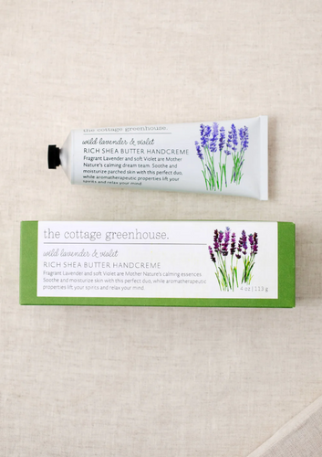 The Cottage Greenhouse Wild Lavender & Violet Rich Shea Butter Handcreme 4oz